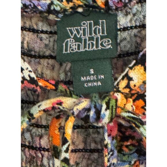 Wild Fable Balloon Sleeve Cropped Top – Size Small – Floral Print - Picture 6 of 9